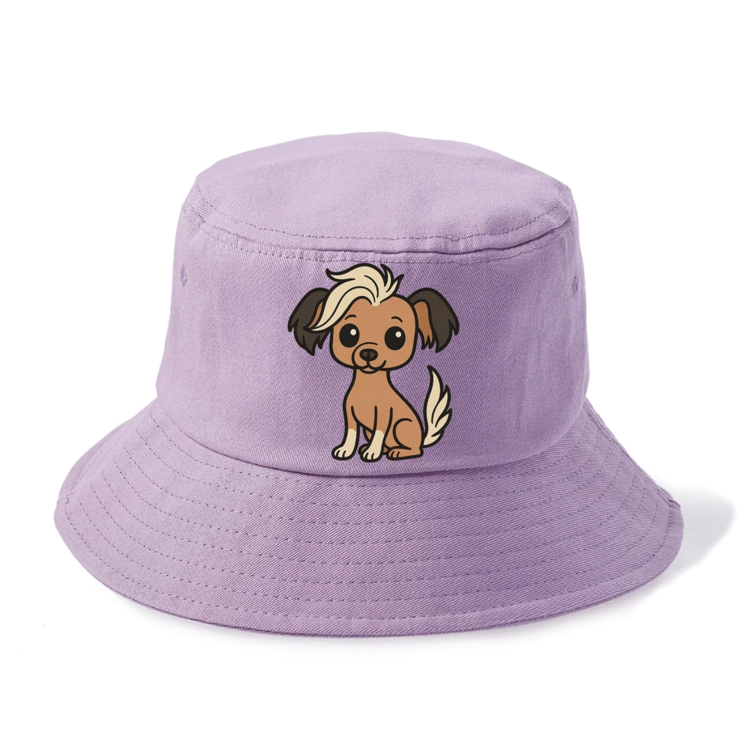 chinese crested hairless with hair tuft sitting pose portrait design Hat