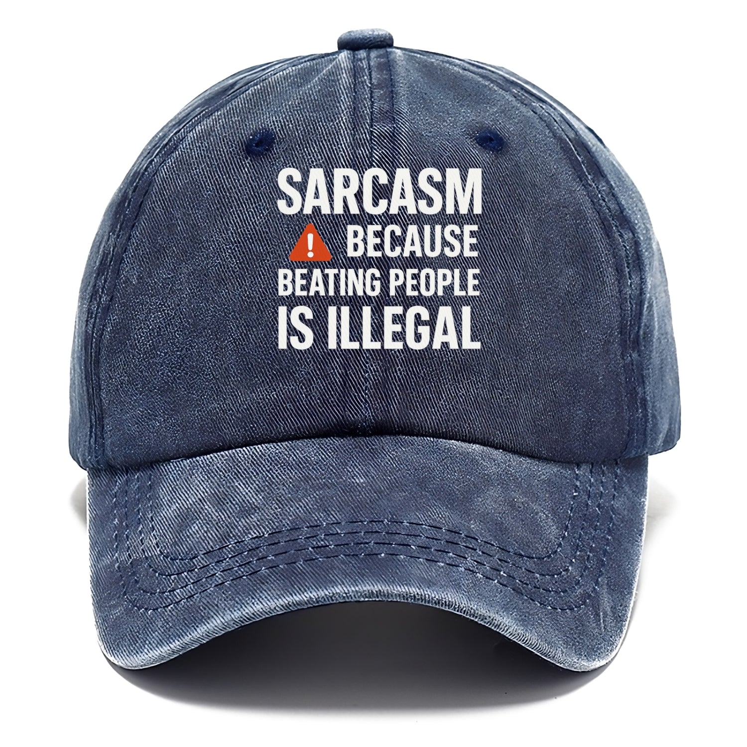 sarcasm because beating people Hat