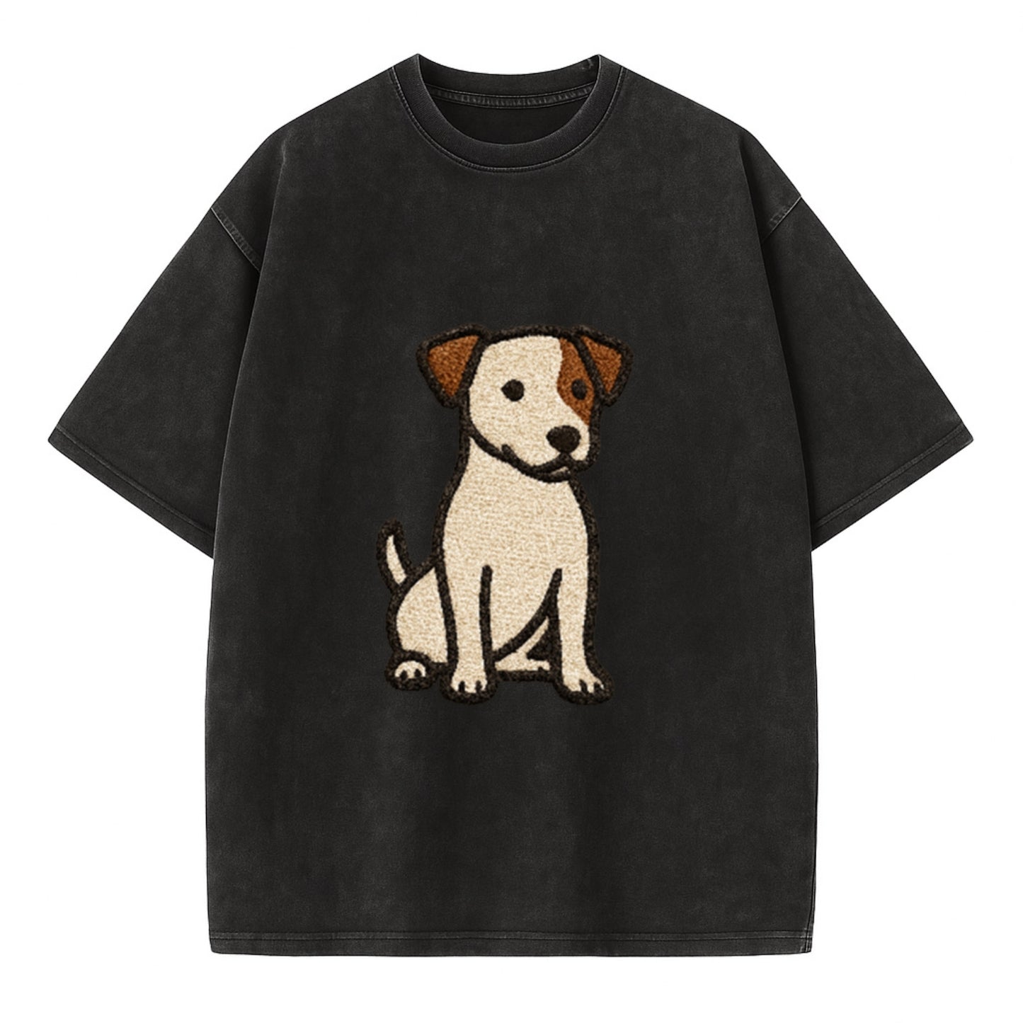 Jack Russell Terrier White With Brown Patches Pose Hat