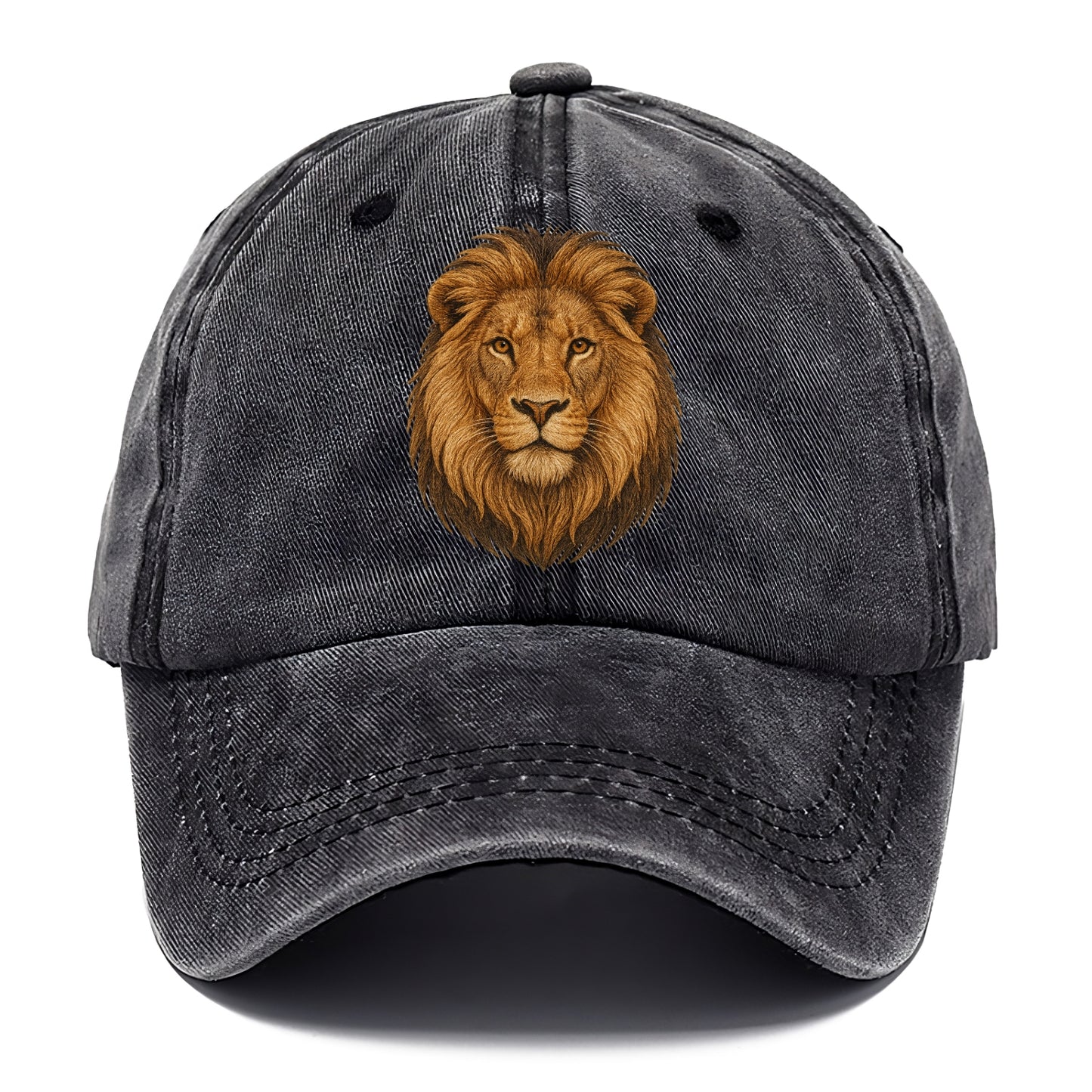 detailed lion head portrait Hat