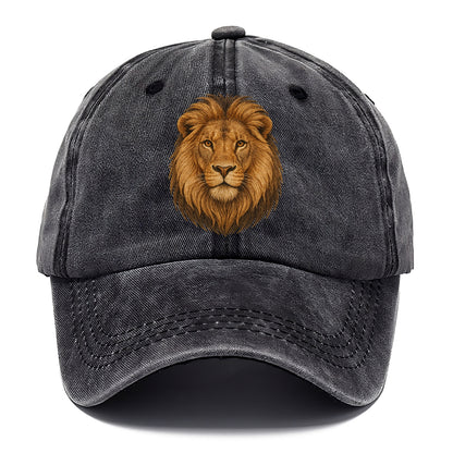 detailed lion head portrait Hat
