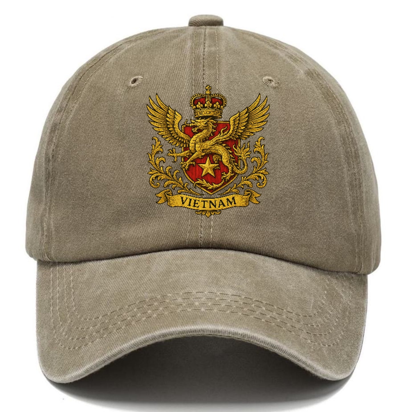 heraldic-emblem-with-dragon-and-text Hat