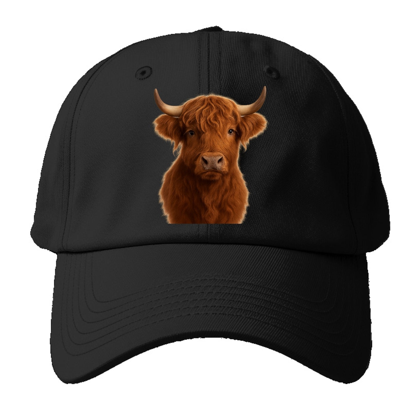 highland cow portrait design Hat