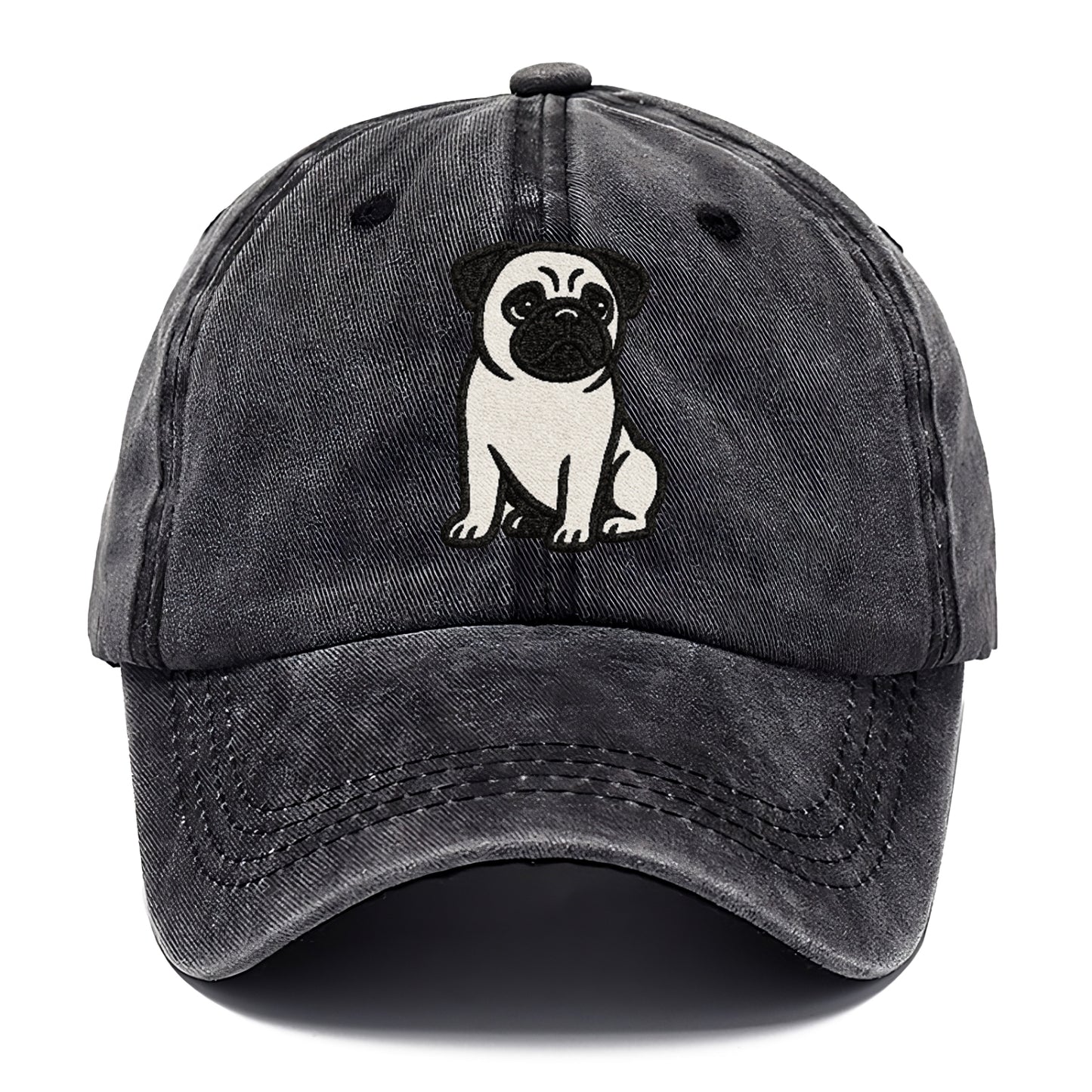 black-pug-charming-companion Hat