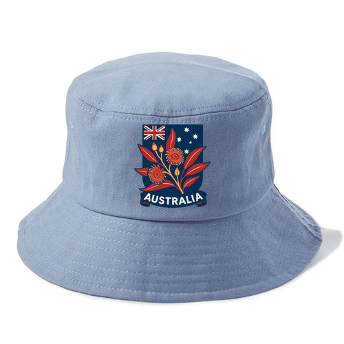 Australian Floral Patriotic Bucket Hat