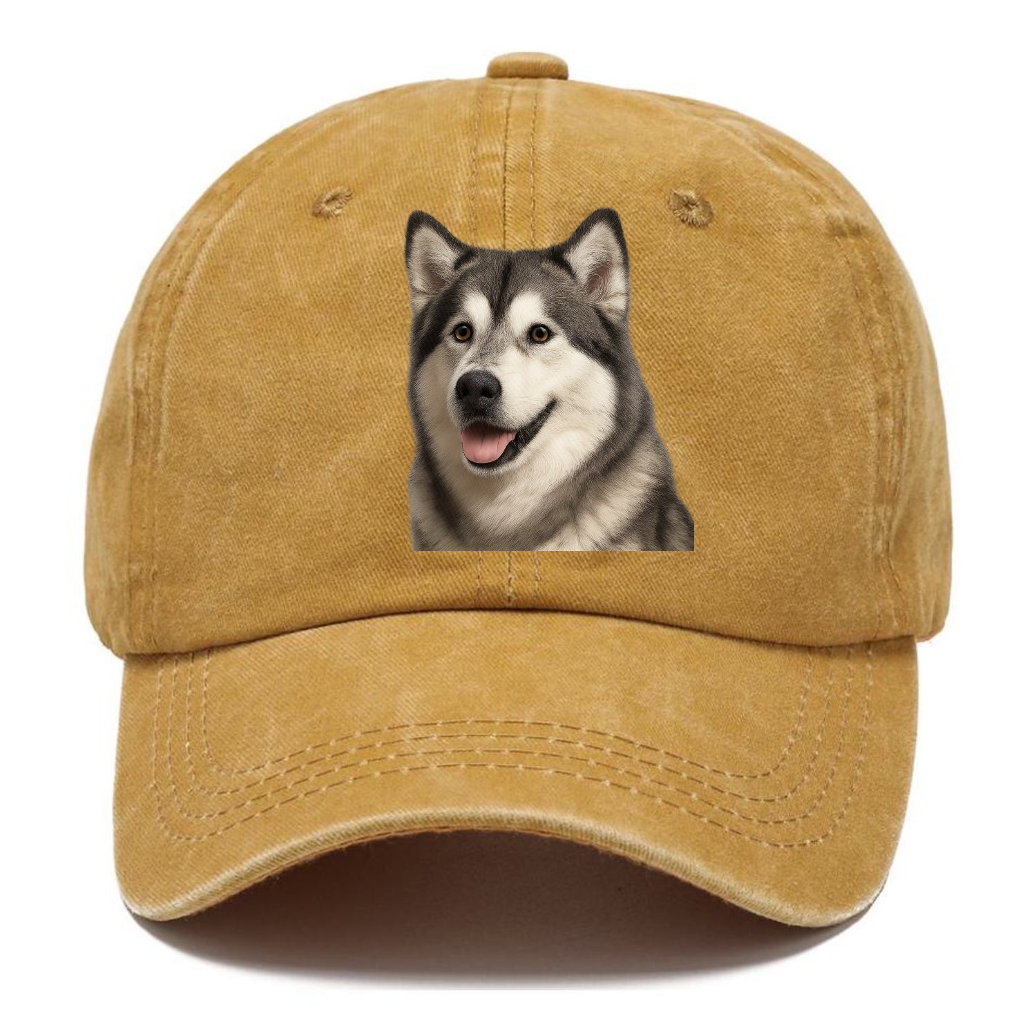 alaskan malamute portrait design Hat