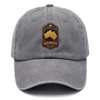 australia map silhouette Hat