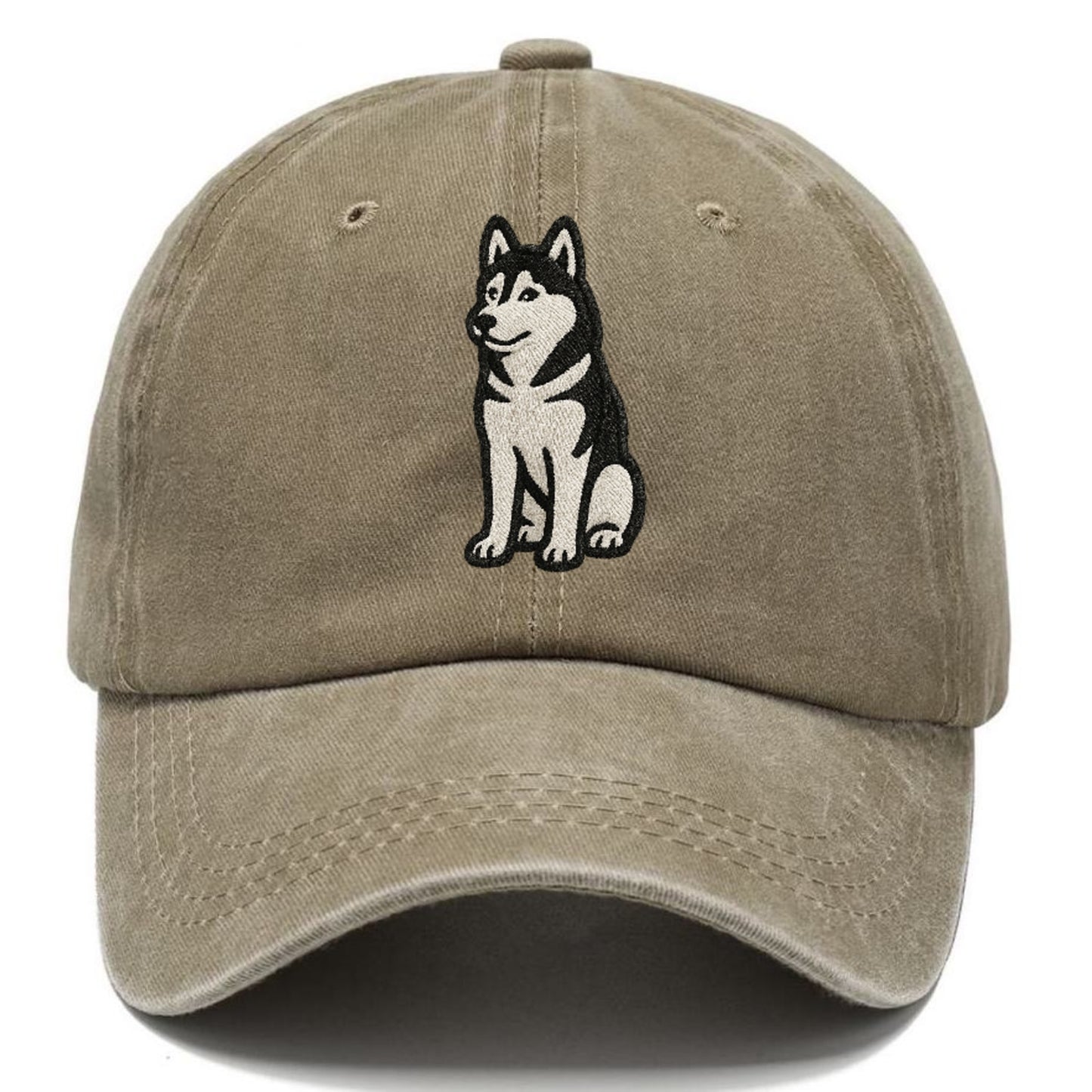 siberian-husky-black-white-loyal-spirit Hat