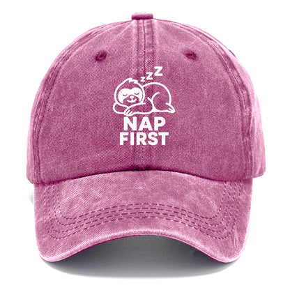 nap first sloth Hat