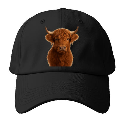 highland cow portrait design Hat