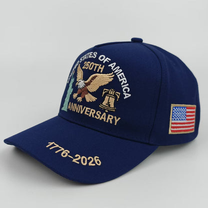 250th Anniversary American Independence Embroidered Cap