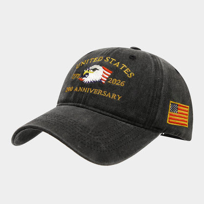 250th Anniversary Embroidered Baseball Cap | USA Independence Day Style