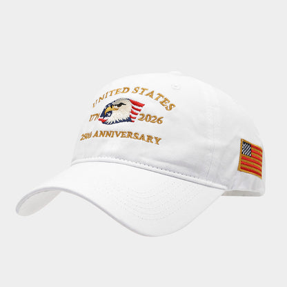 250th Anniversary Embroidered Baseball Cap | USA Independence Day Style