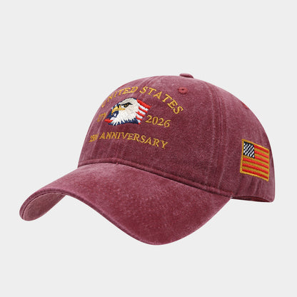 250th Anniversary Embroidered Baseball Cap | USA Independence Day Style
