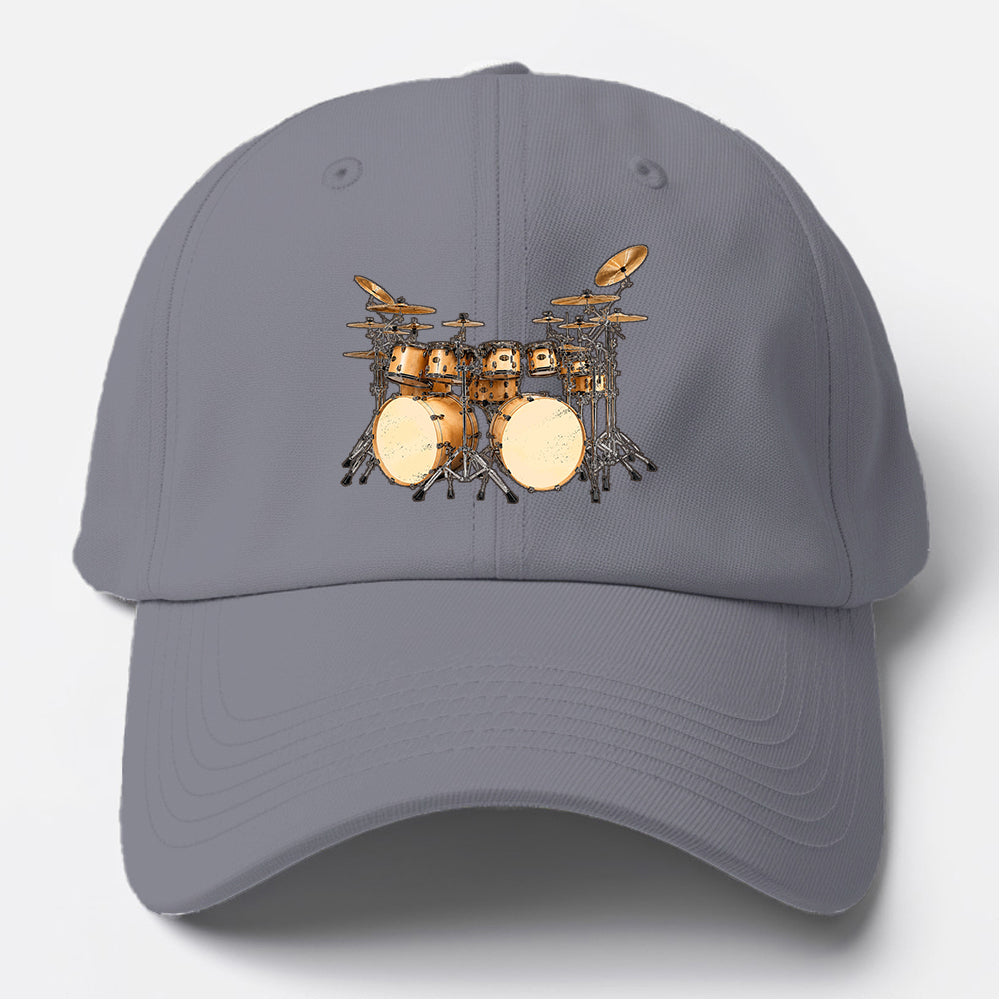 Double Bass Drum Kit Baseball Cap
