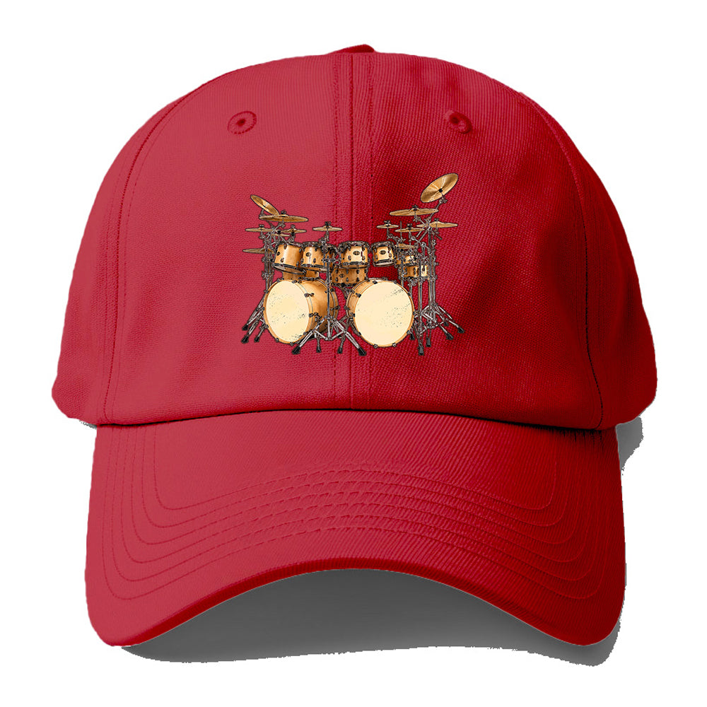 Double Bass Drum Kit Baseball Cap