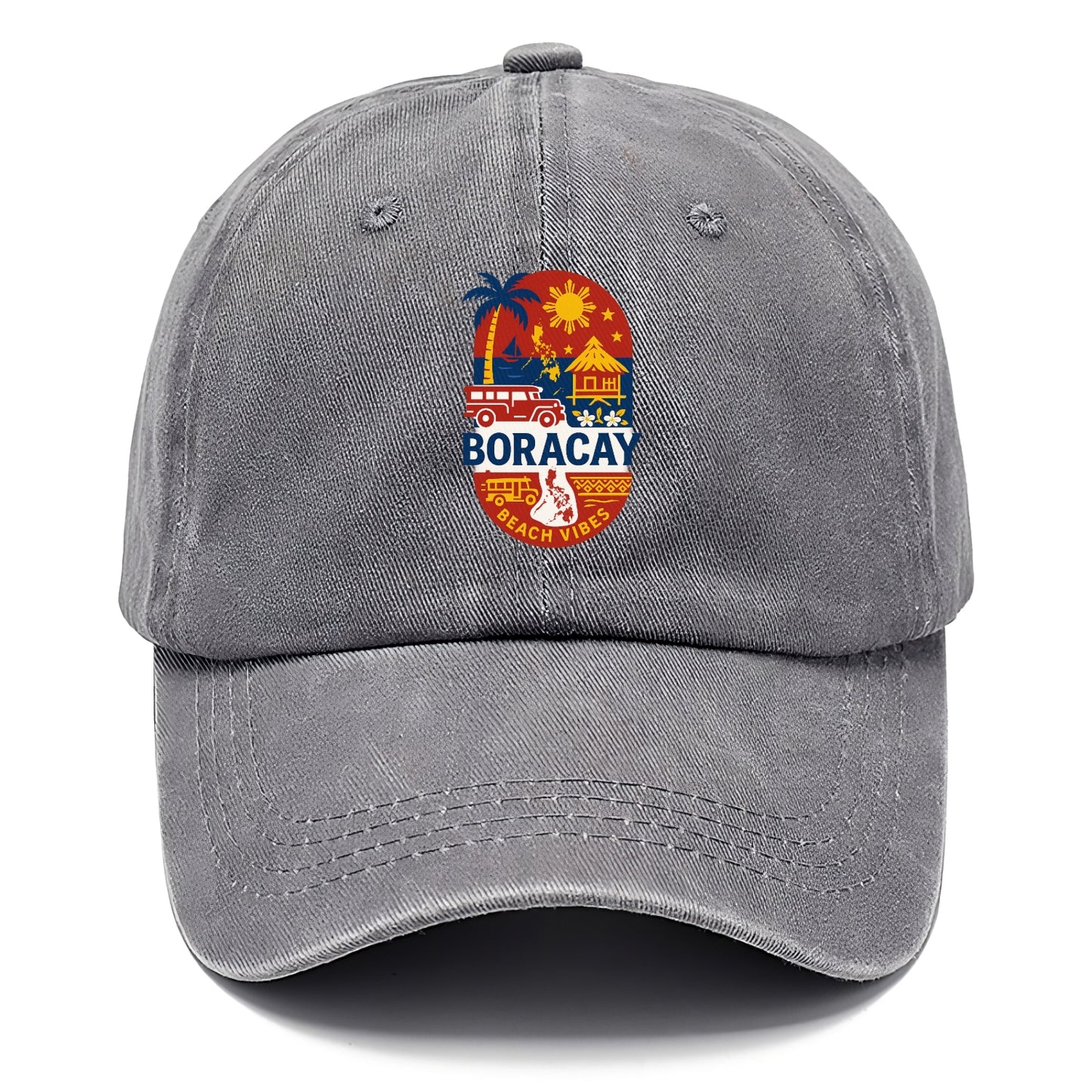 travel destination themed with cultural elements Hat