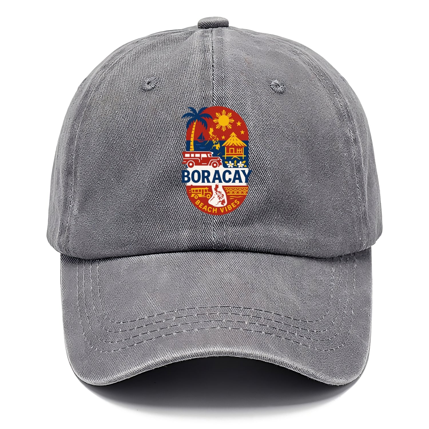 travel destination themed with cultural elements Hat