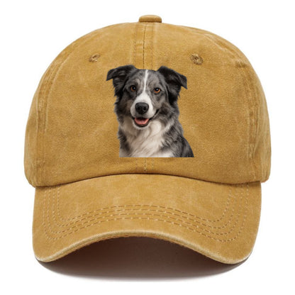 blue merle border collie agile mind Hat