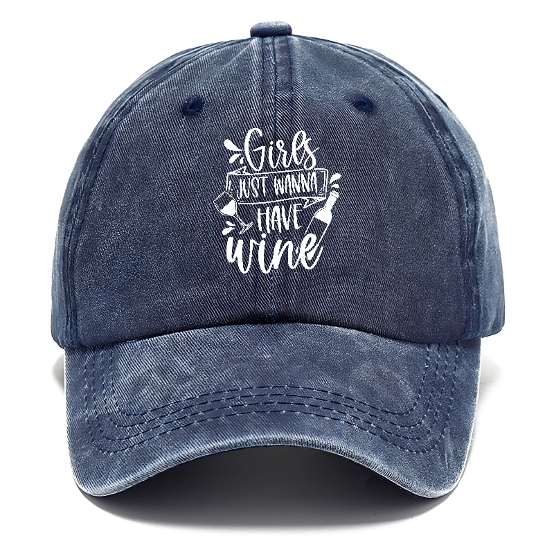 girls just wanna have wine Hat