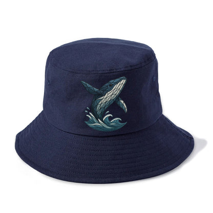 whale ocean waves Hat