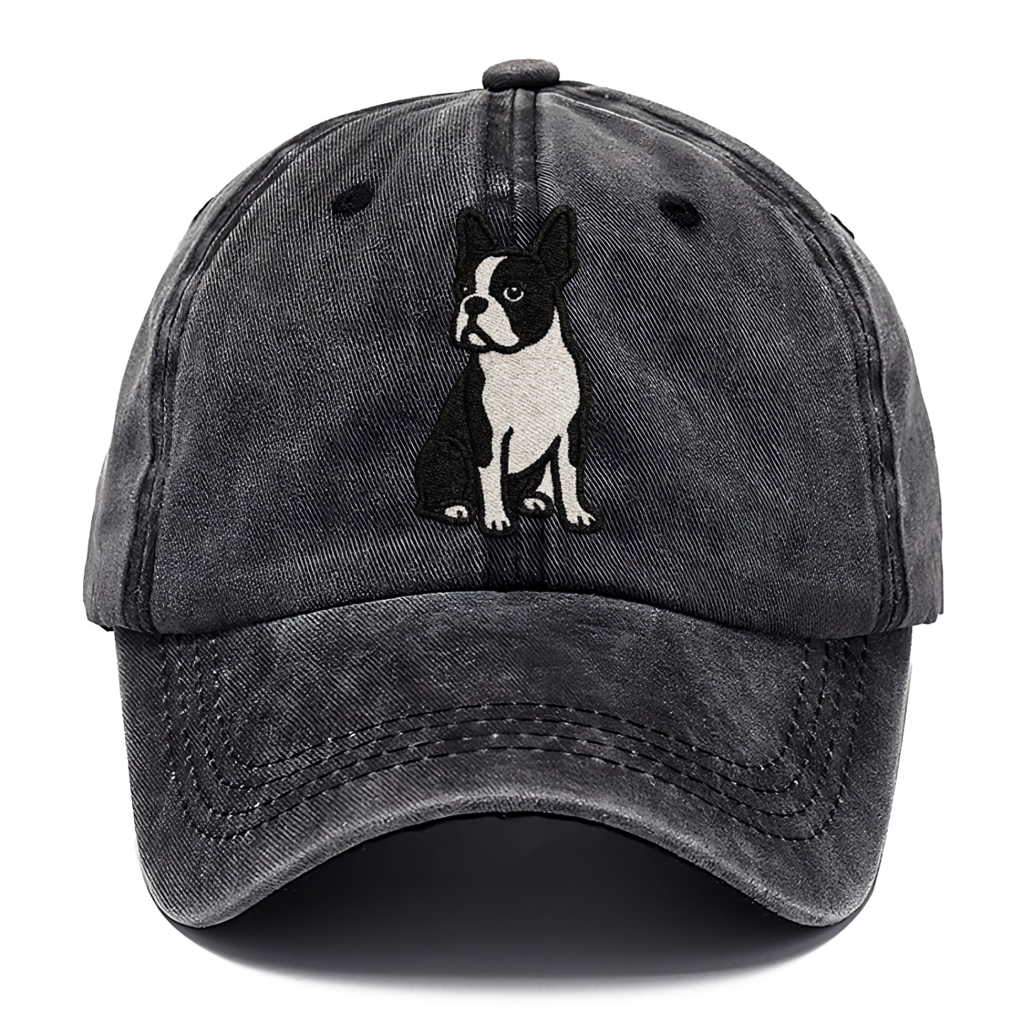 boston-terrier-black-white-tuxedo-charming-companion Hat