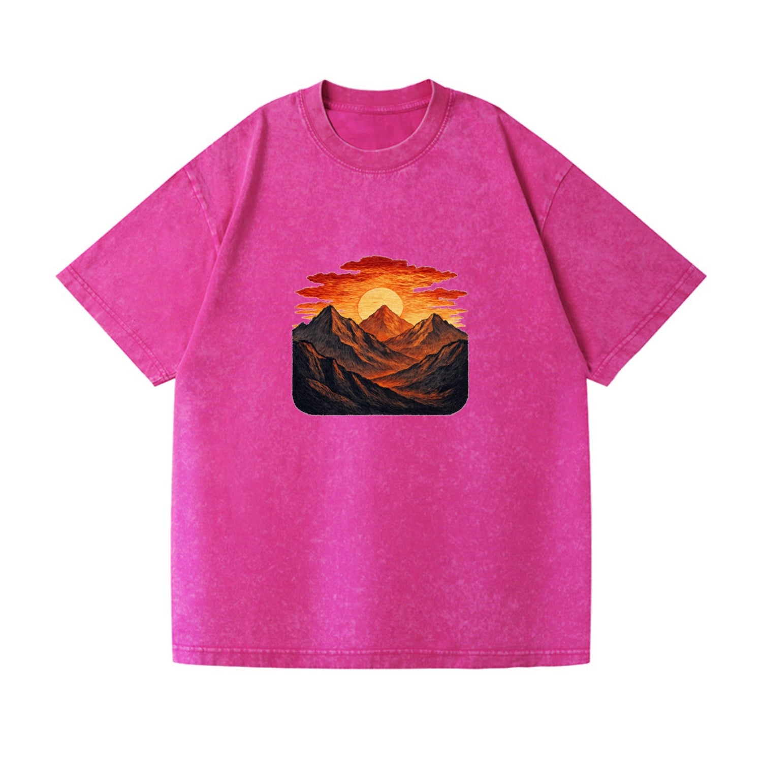 fiery mountains and sunset vista Hat