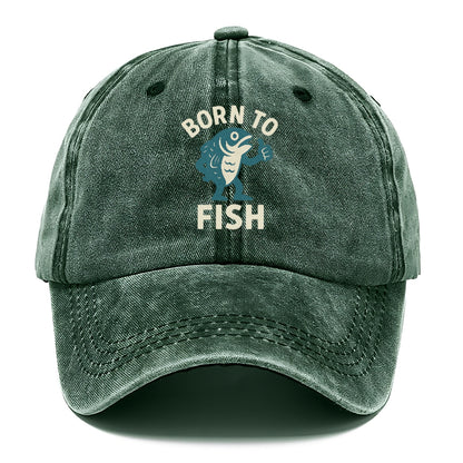 born to fish Hat