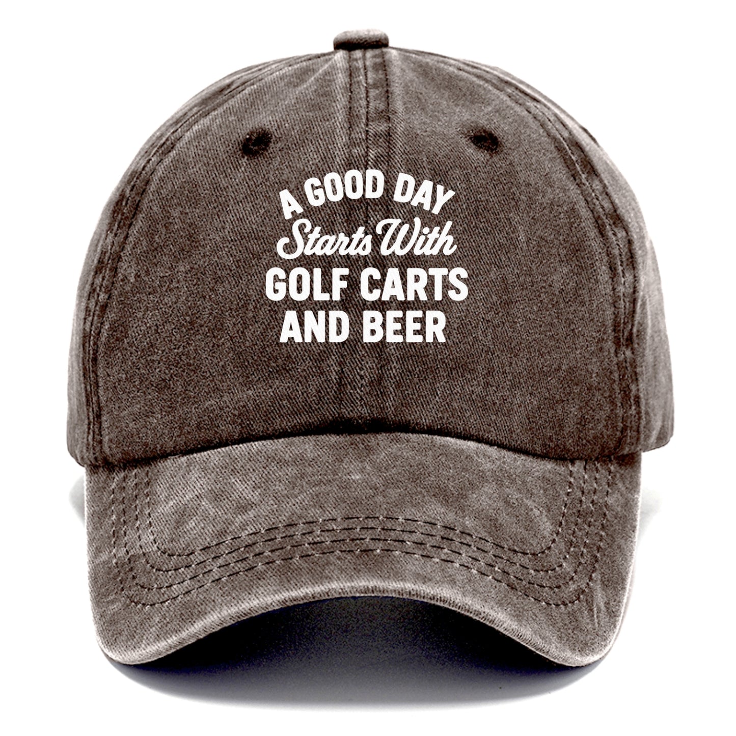 golf carts and beer saying Hat