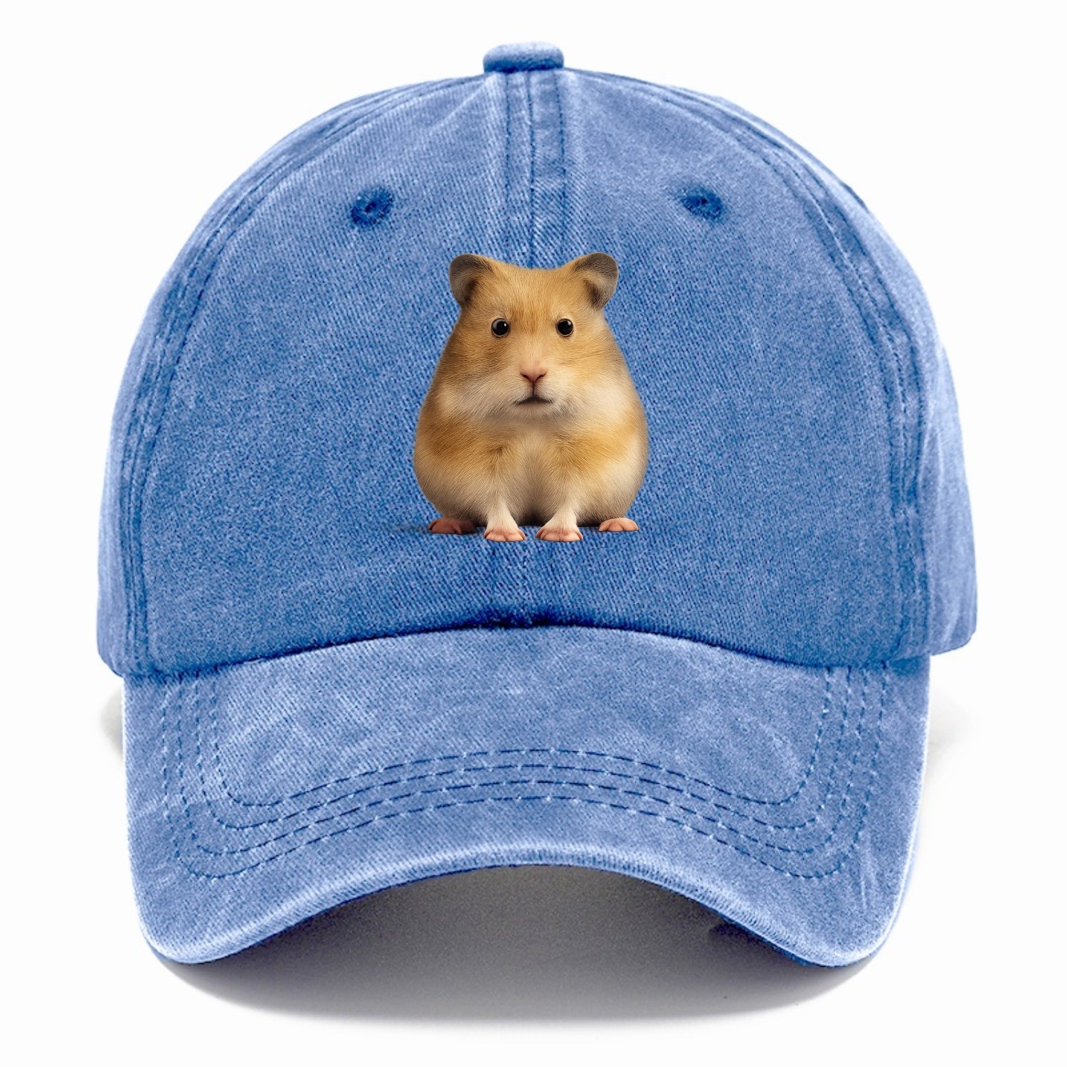 cute realistic hamster illustration portrait Hat