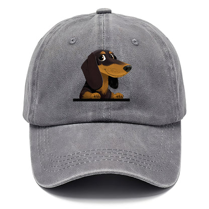 retro-dachshund-playful-spirit Hat