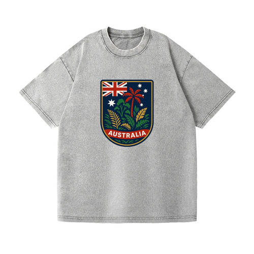 Australian Travel Badge Vintage T-shirt
