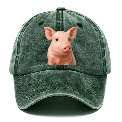 pig portrait design Hat
