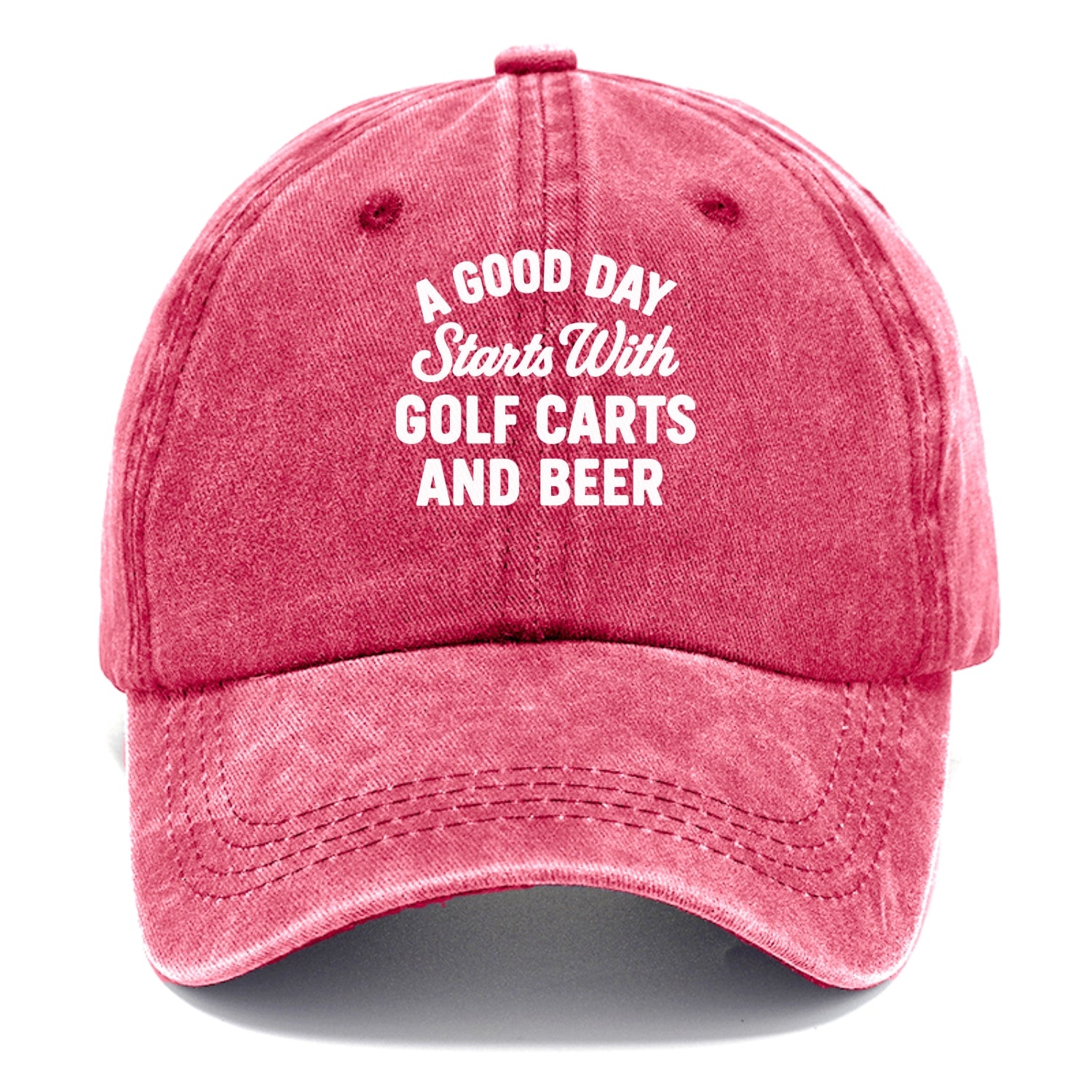 golf carts and beer saying Hat