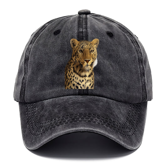 leopard portrait design Hat