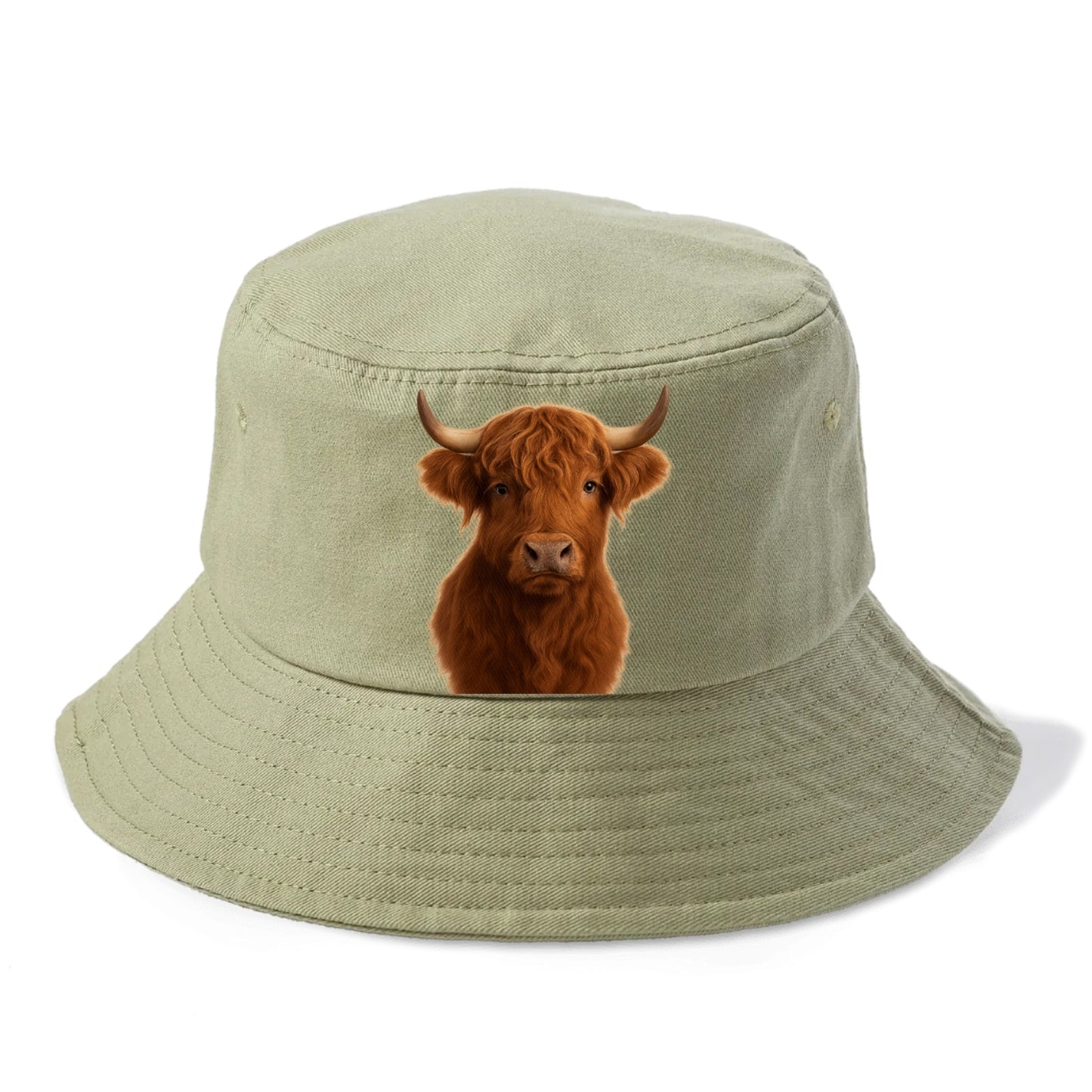 highland cow portrait design Hat