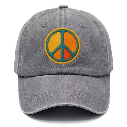 golden peace embroidered Hat