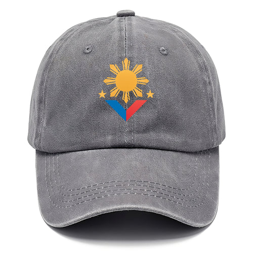 Philippines Flag Sun And Classic Cap