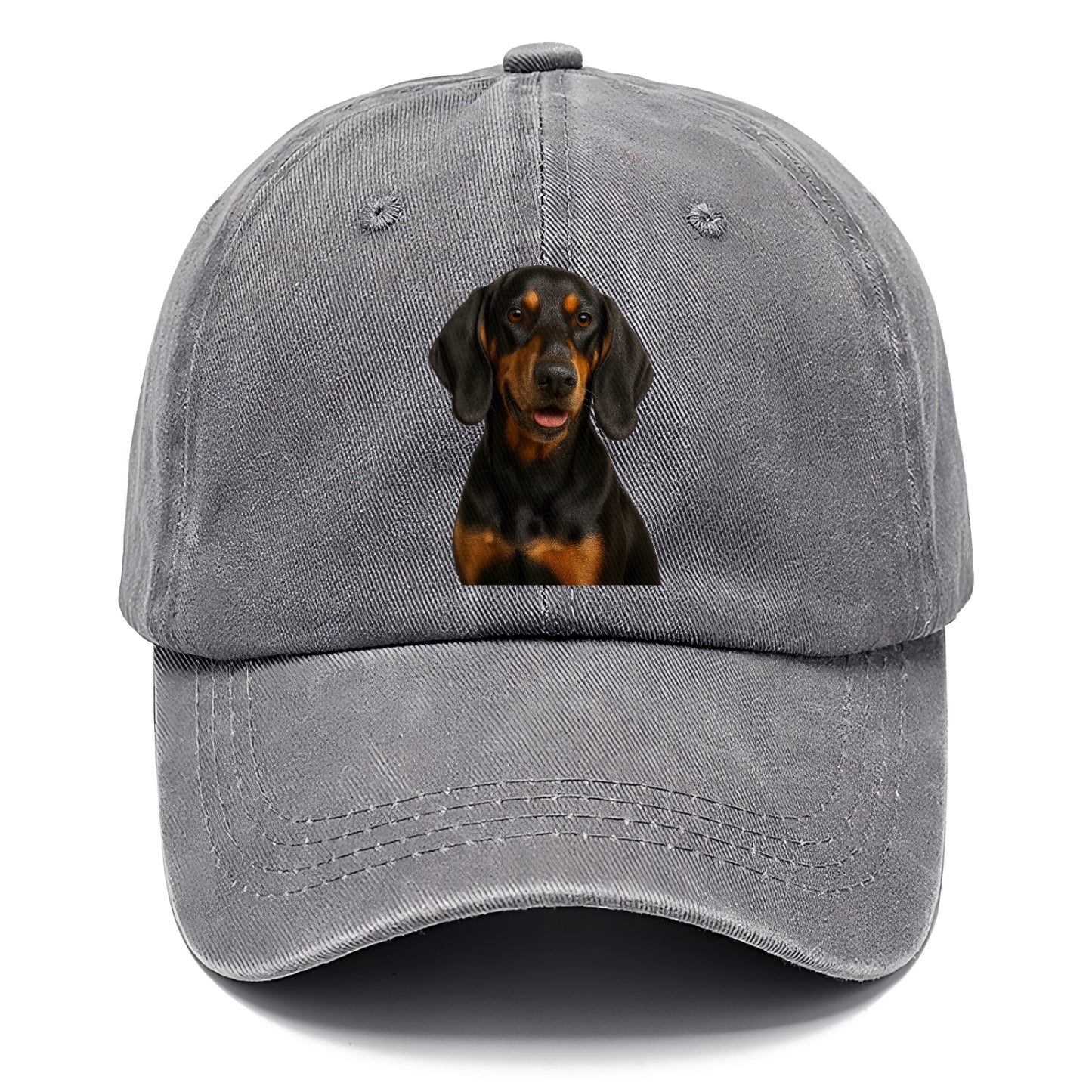 black tan coonhound portrait design Hat