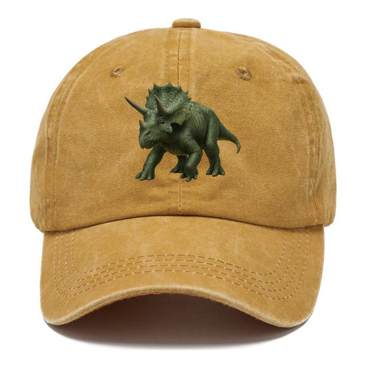 majestic triceratops rendered with precision Hat