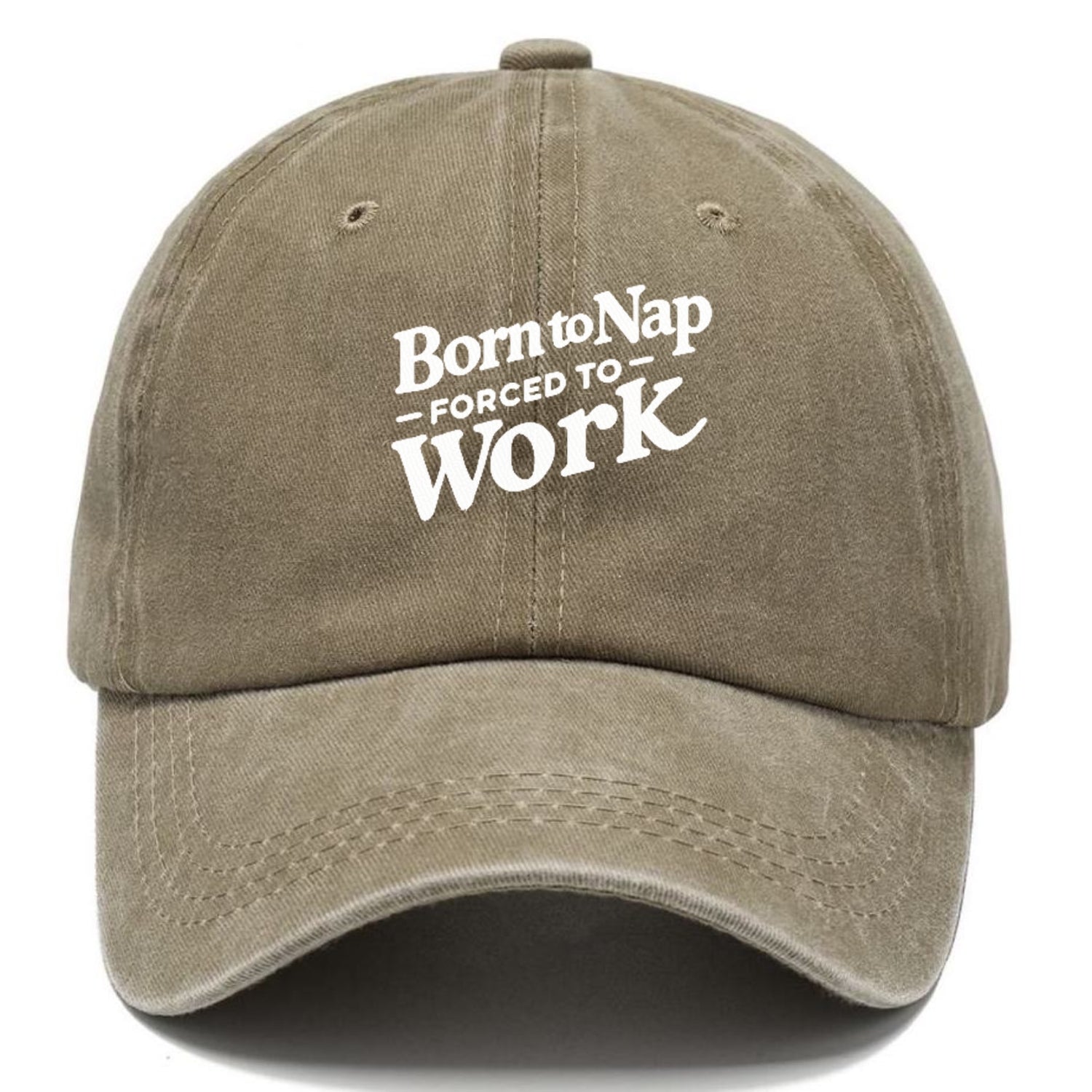 born to nap forced to work Hat