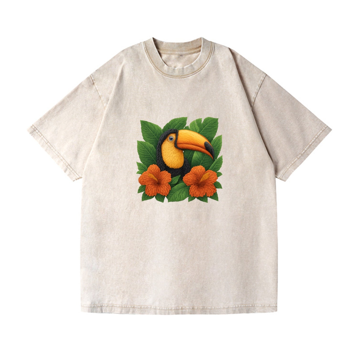 tropical paradise toucan bloom Hat