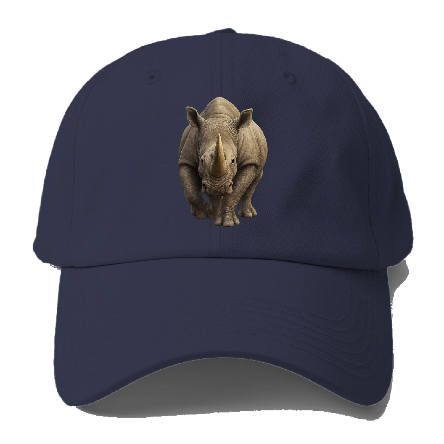 majestic rhino frontal portrait Hat