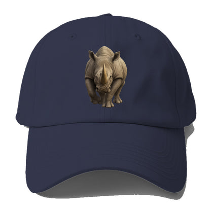 majestic rhino frontal portrait Hat