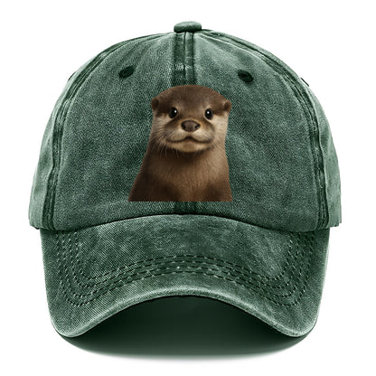 otter portrait design Hat