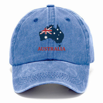 Australian Map and Flag Hat