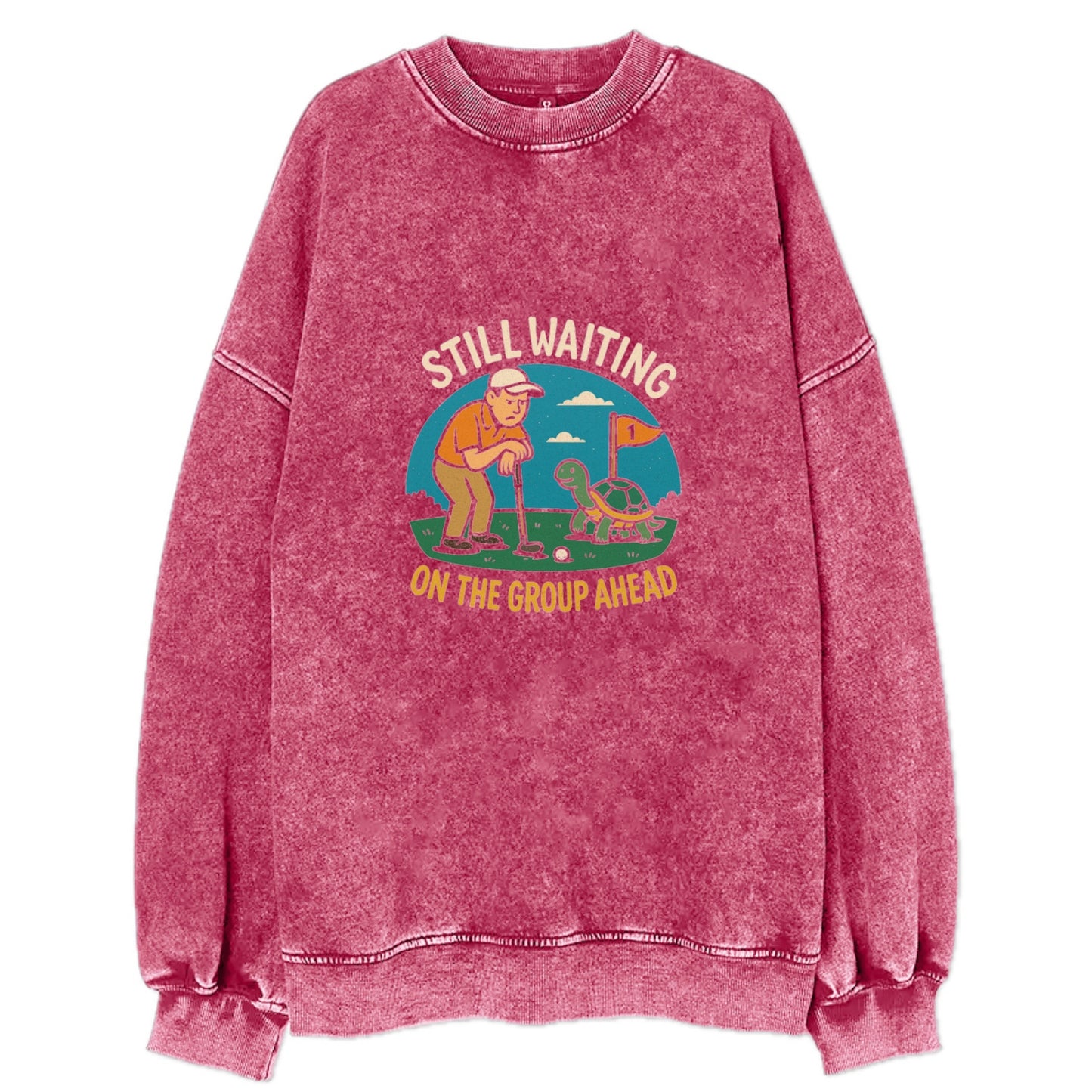 still waiting on the group ahead Hat