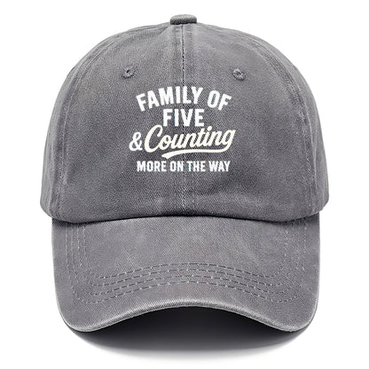 family of five and counting Hat