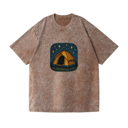 starlit tent under night sky Hat