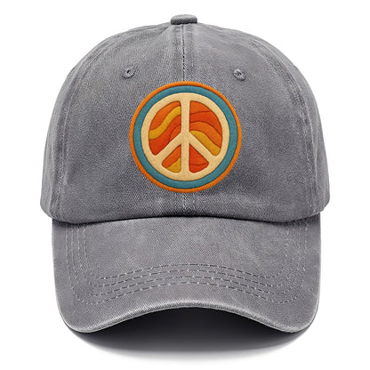 retro peace and harmony Hat